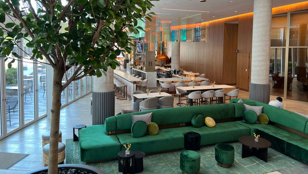 The lobby and bar of the Marriott Bethesda Downtown at Marriott HQ. The lobby and bar of the Marriott Bethesda Downtown at Marriott HQ.