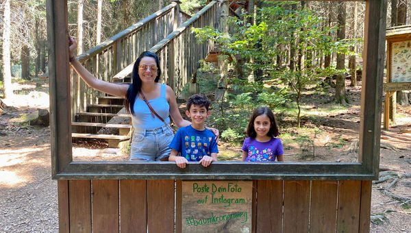 One of many Instagrammable spots at Tree Path Kopfing.