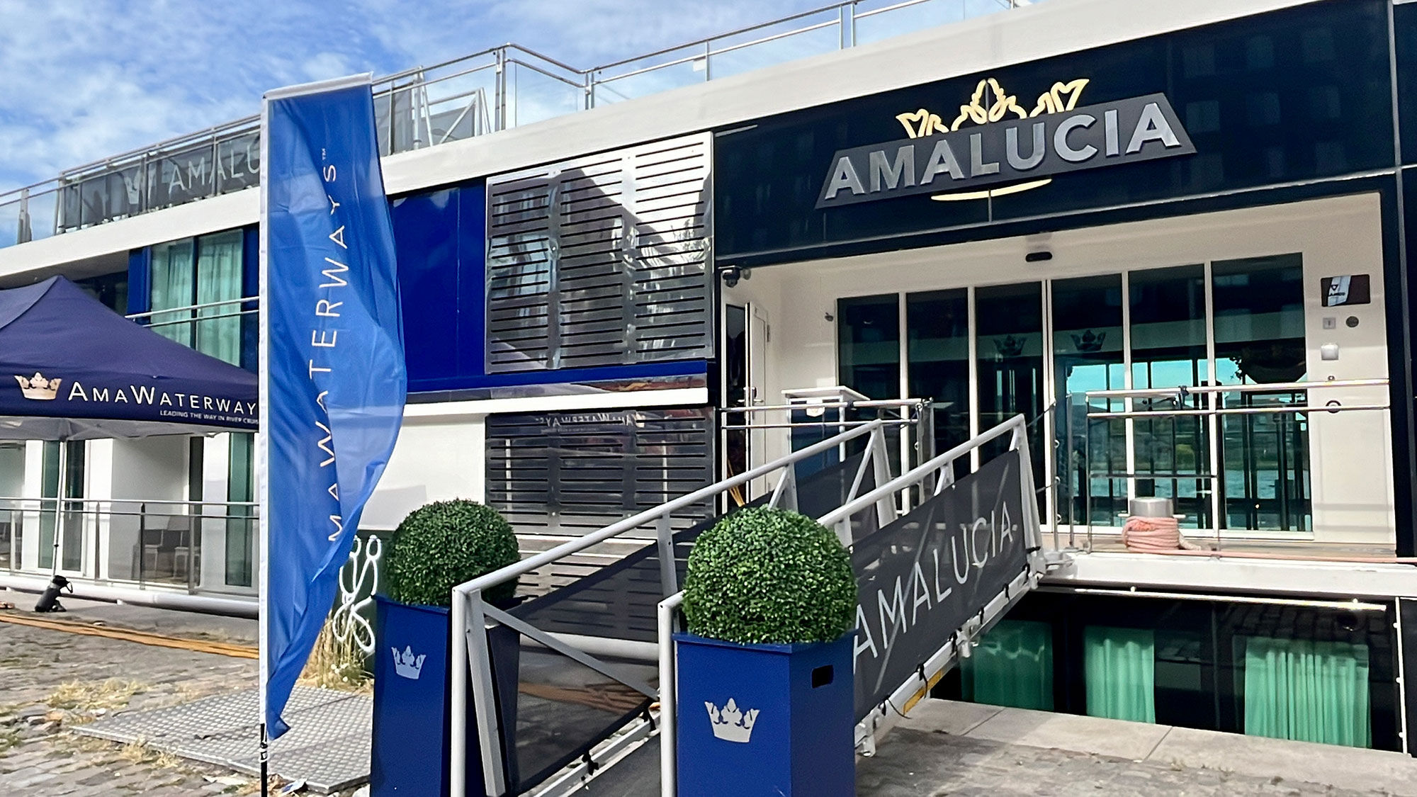 AmaWaterways' new AmaLucia in Amsterdam.