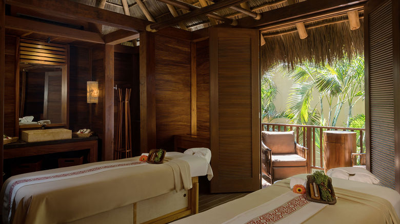 The intimate Tzicuri Spa at the Delta Hotels by Marriott Riviera Nayarit features  10 treatment rooms and a relaxation area with its own private pool.