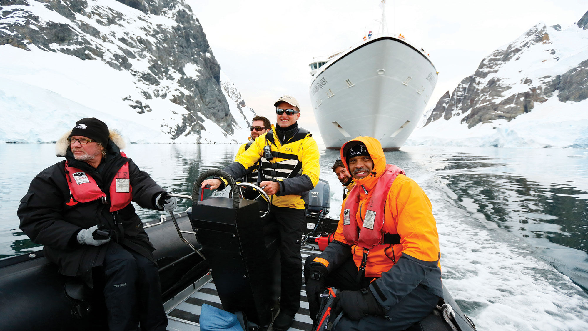 Arnold Donald on a Seabourn Quest excursion in Antarctica.