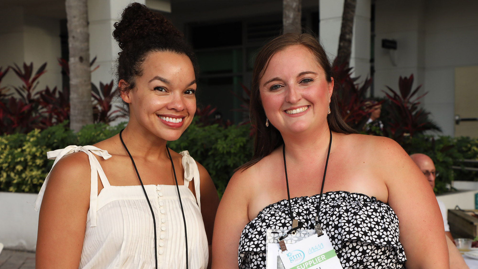 Keisha Adriano of Travelwise International and Jen Haslacker of Arch RoamRight at the Global Travel Marketplace Welcome Reception. A limited number of advisors are accepted to participate in the GTM conference.