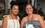 Keisha Adriano of Travelwise International and Jen Haslacker of Arch RoamRight at the Global Travel Marketplace Welcome Reception. A limited number of advisors are accepted to participate in the GTM conference.