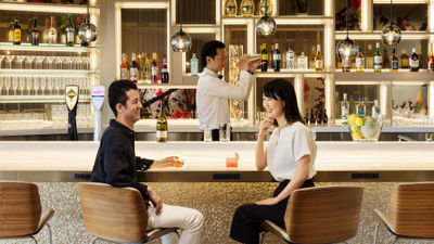 The Sky Club has a complimentary full-service bar.
