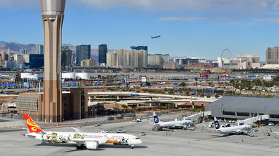 Harry Reid Airport in Las Vegas set a new record for passenger traffic in June.