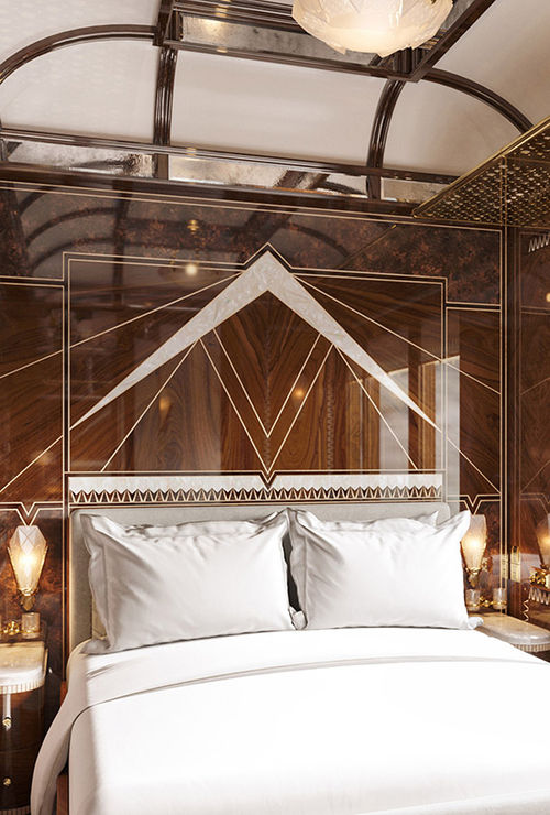Rendering of a bedroom in a Les Montegnas suite. Rendering of a bedroom in a Les Montegnas suite.