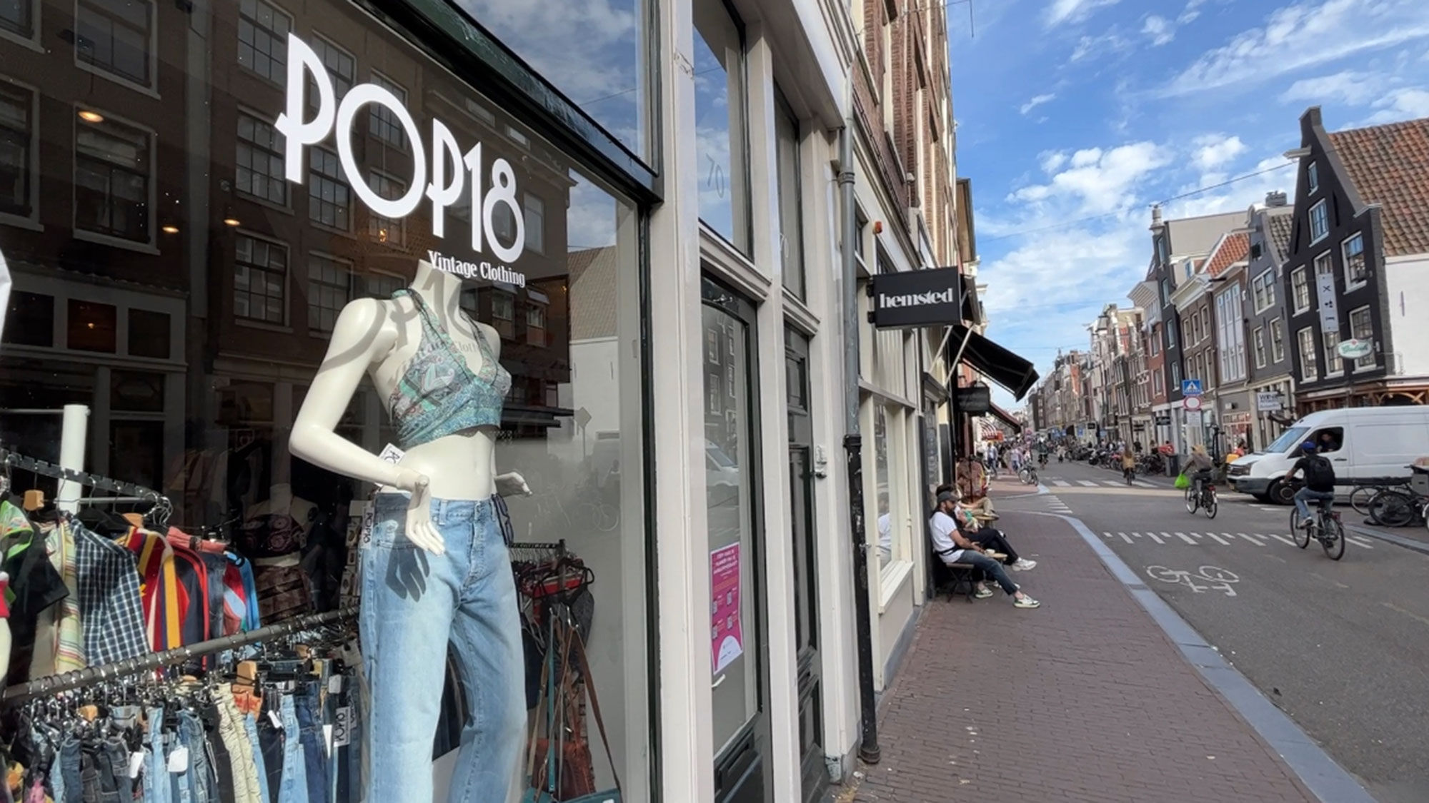 There was no shortage of vintage clothing stores in Amsterdam.