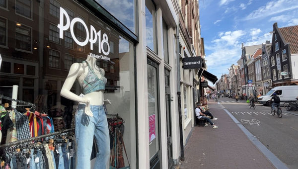 There was no shortage of vintage clothing stores in Amsterdam.
