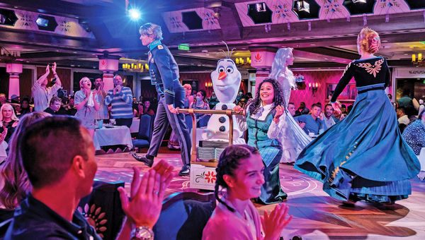 The "Arendelle: A Frozen Dining Adventure" dinner theater experience brings the world of "Frozen" to life.
