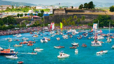The annual Tour des Yoles sailing race takes place each summer around Martinique. The island has just lifted its Covid entry requirements.