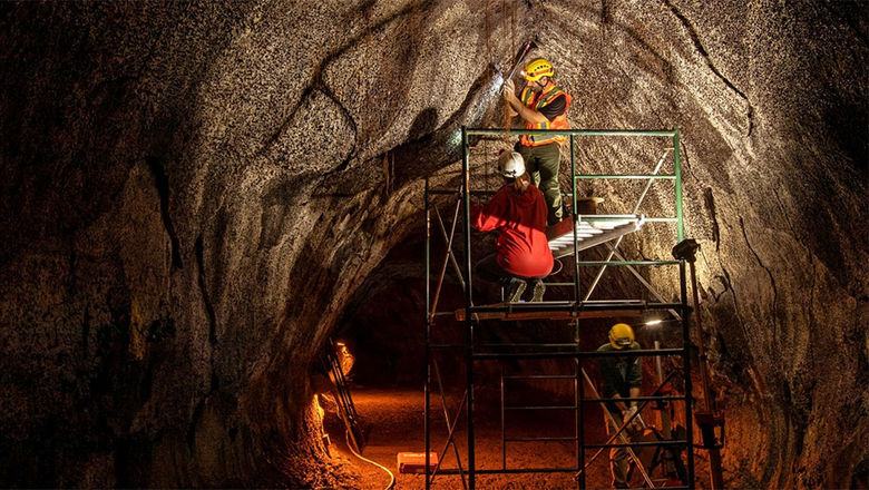 Following the 2018 eruption, crack meters were installed in the Nahuku lava tube in 2019 to track rock movements.