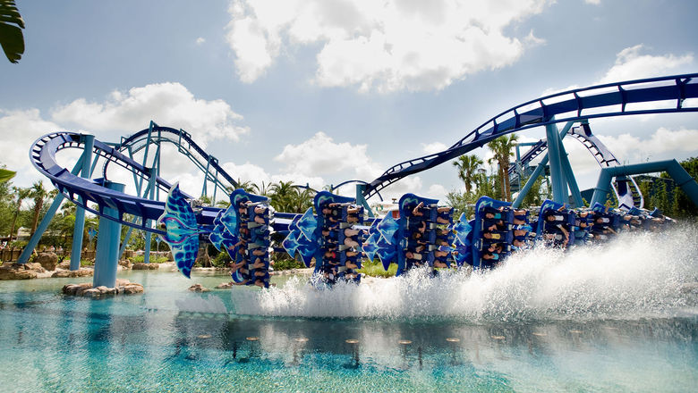 The Manta roller coaster at SeaWorld Orlando.
