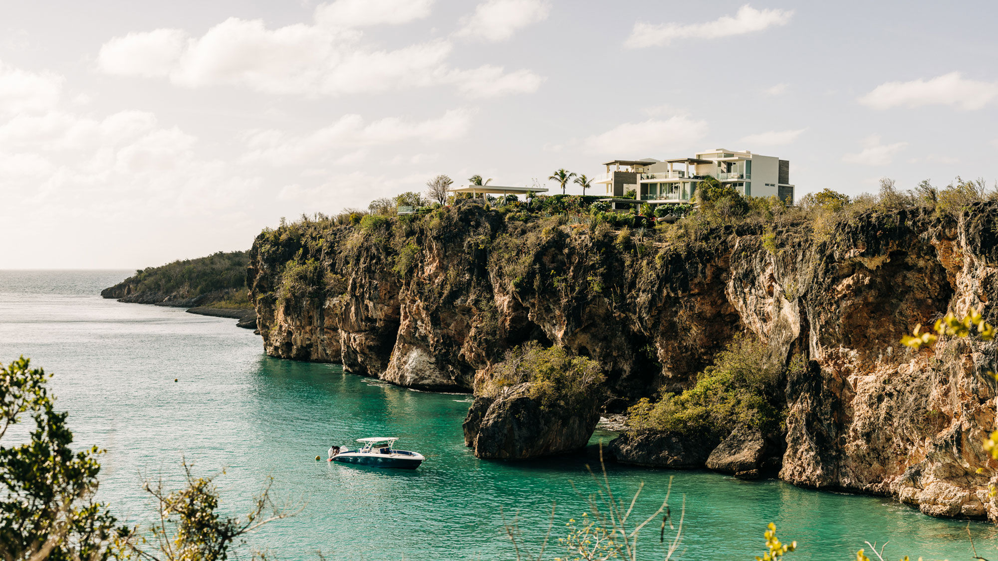 Ani's Anguilla property overlooks Little Bay on the island's northwest coast.