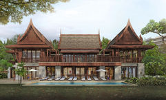A rendering of the Manor House villa and pool at the Andaz Pattaya Jomtien Beach, which is set to open later this year.