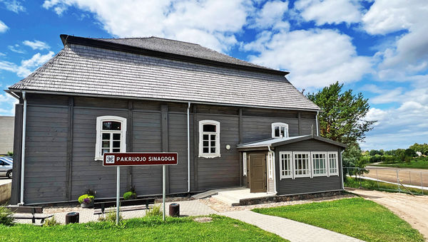 Lithuania's oldest remaining wooden synagogue, dating to 1801, in Pakruojis, a small town in the north.