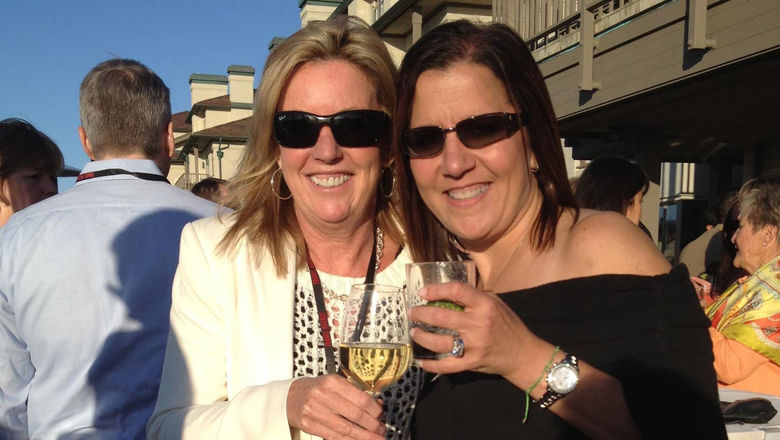 Vicky Garcia, right, with Globus’ Camille Olivere.