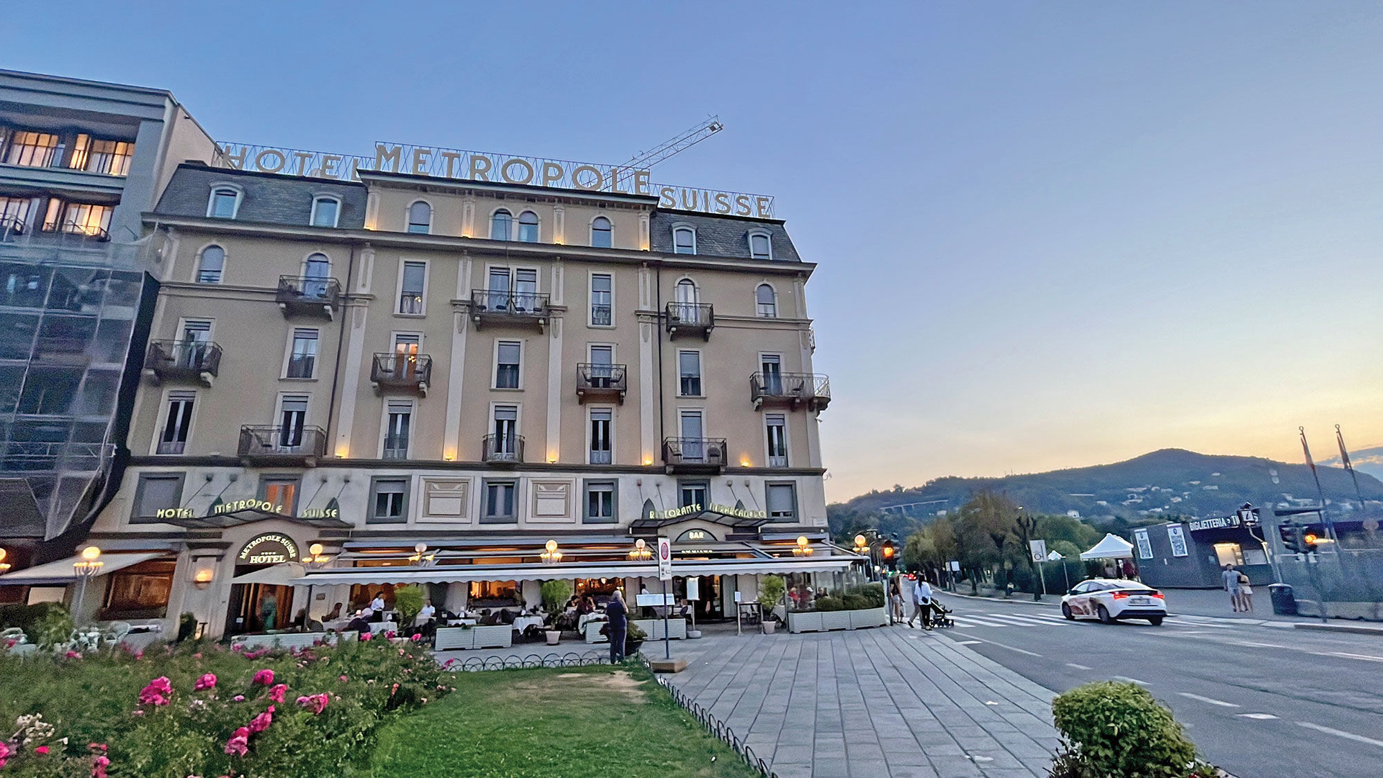Hotel Metropole Suisse Como in Lake Como, Italy.