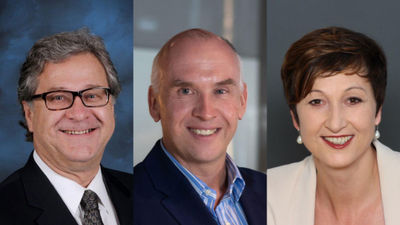 Scenic Group has filled out its team ahead of fleet expansion. Left to right, Claudius Docekal, vice president of product for the ocean division; Bert Goebel, vice president of hotel operations for the ocean division; and Elisabeth Sadler, vice president of product for the rivers division.