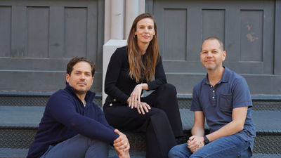 From left, Fora co-founders Jake Peters, Henley Vazquez and Evan Frank.