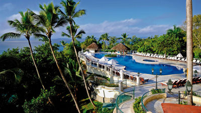 The pool area at Bahia Principe Grand Cayacoa.