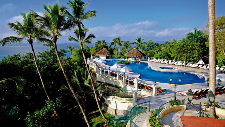 The pool area at Bahia Principe Grand Cayacoa.