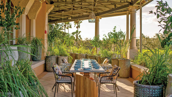 The terrace at Knife and Spoon, a Michelin-starred restaurant in Orlando listed in the guide. The terrace at Knife and Spoon, a Michelin-starred restaurant in Orlando listed in the guide.
