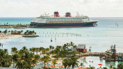 The Disney Magic at Castaway Cay.