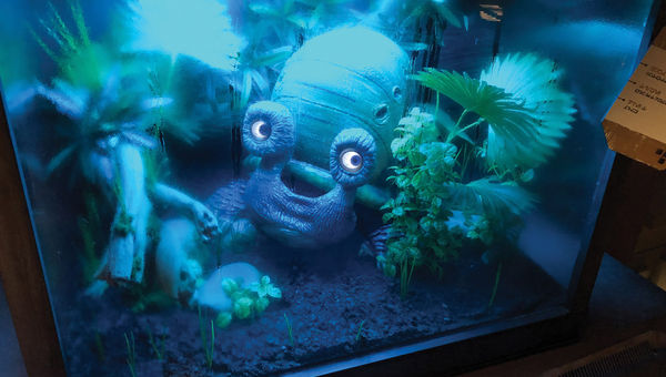 An animatronic critter at Star Wars: Cargo Bay. An animatronic critter at Star Wars: Cargo Bay.