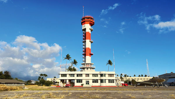 The Pearl Harbor Aviation Museum takes visitors to the top of the restored Ford Island Control Tower. The Pearl Harbor Aviation Museum takes visitors to the top of the restored Ford Island Control Tower.