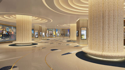 A rendering of the shopping district at the Fontainebleau Las Vegas, to open in the fourth quarter of 2023.