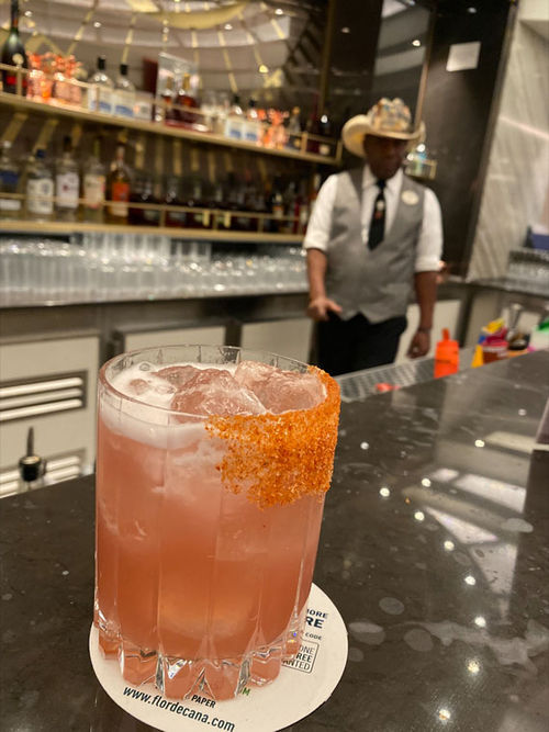 The Watermelon Twist is made with watermelon rind. The Watermelon Twist is made with watermelon rind.