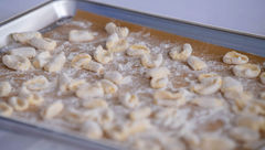 Gnocchi rolled as part of a cooking class led by chef Nina Compton for the Flavors of Malliouhana series in Anguilla.