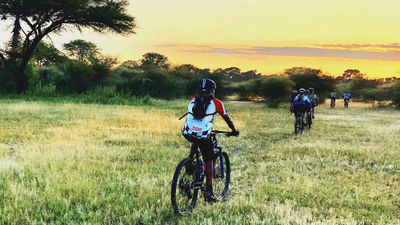 Natural Selection launched guided cycling safaris through Botswana's Okavango Delta.