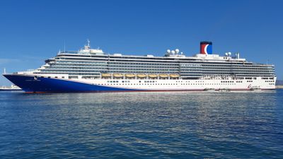 The Carnival Luminosa with its new livery.