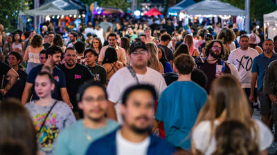 First Friday draws thousands of people to enjoy art, crafts, music and food in Las Vegas’ Arts District.