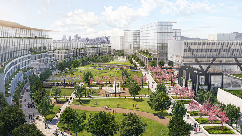 A rendering of the Fox Park development in Denver.