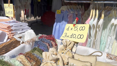 Shopping on the island of Burano in the Venetian Lagoon.