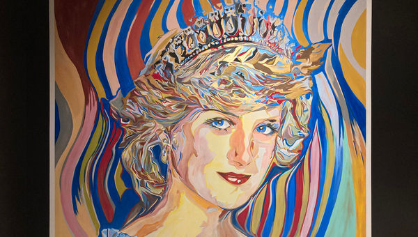 A portrait of Princess Diana invites guests to consider her life and legacy in the last room of “Princess Diana: A Tribute Exhibition.” A portrait of Princess Diana invites guests to consider her life and legacy in the last room of “Princess Diana: A Tribute Exhibition.”