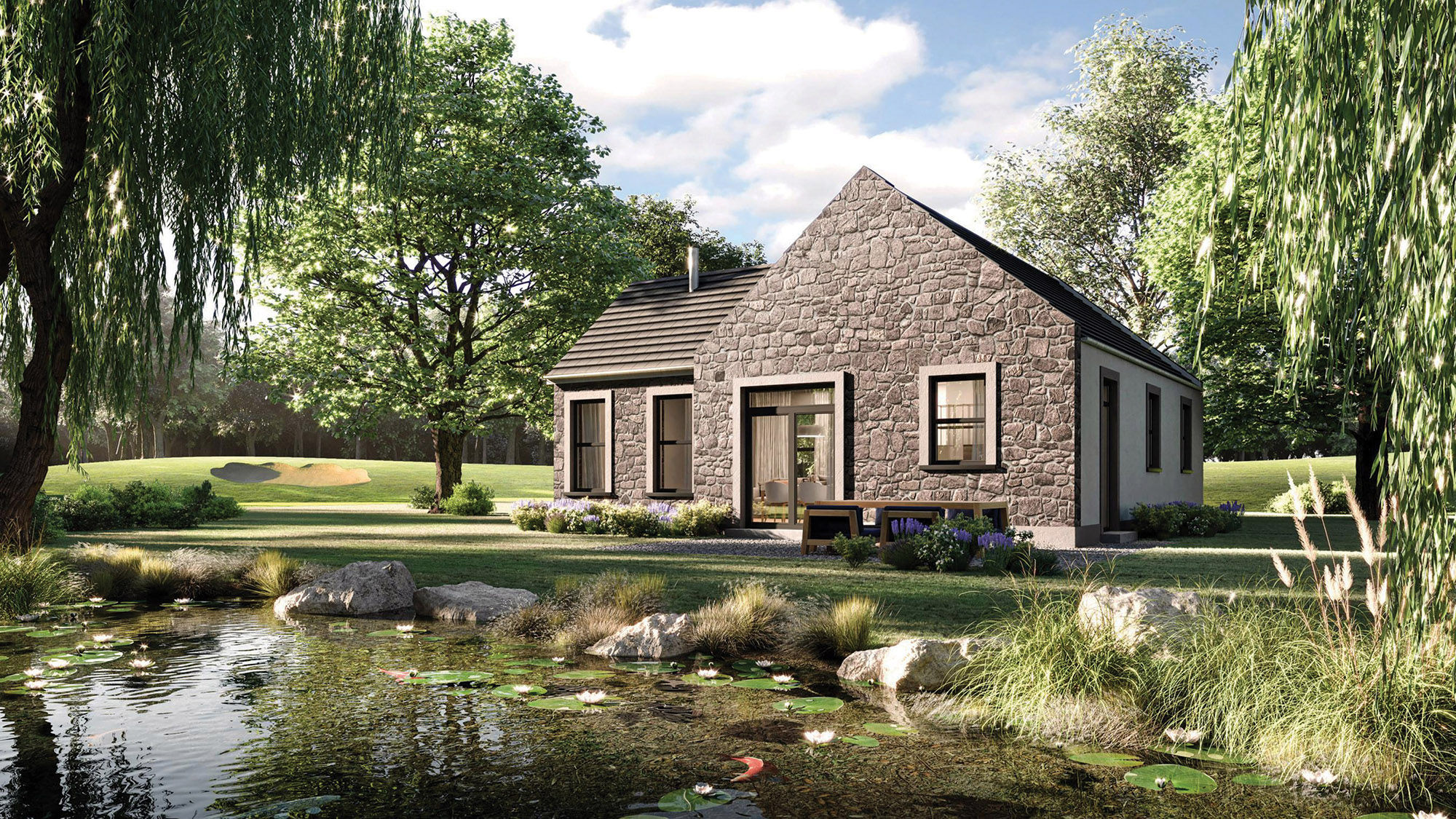 A rendering of the Teviot Cottage, part of expansion plans at the Schloss Roxburghe Hotel & Golf Course.