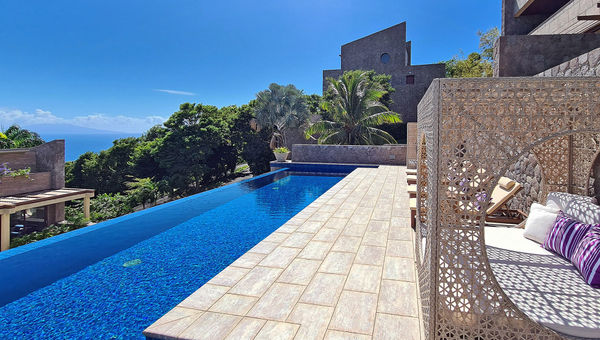 An infinity pool at Coulibri Ridge in Dominica. An infinity pool at Coulibri Ridge in Dominica.