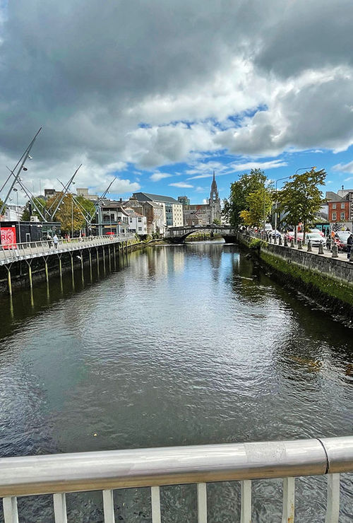 The Liffey River flows through the center of Dublin and supplies much of the city its water. The Liffey River flows through the center of Dublin and supplies much of the city its water.