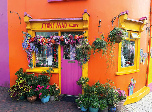 Many homes and shops in Kinsale, a waterfront village south of Cork, are painted in vibrant colors.