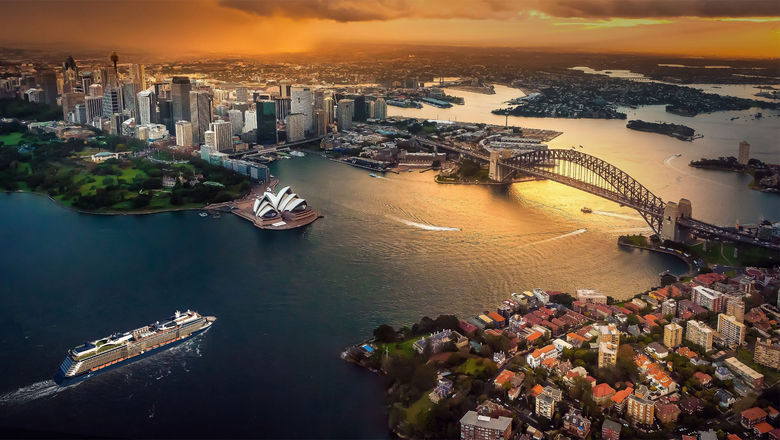 The Celebrity Eclipse in Sydney.