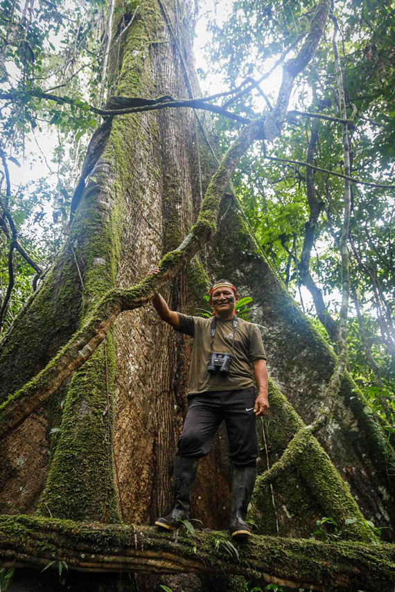 Ramiro Vargas serves as a guide at Kapawi.