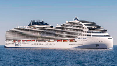 The 22-deck MSC World America will have the capacity for 5,200 passengers at double occupancy and more than 420,000 square feet of public space.