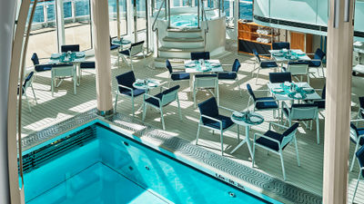 The Grill will be next to the pool deck on the Silver Endeavour. Silversea Cruises has unveiled 27 new itineraries on the Silver Endeavour that visit Antarctica, the Arctic, the British Isles and Iceland between April 2024 and February 2025.