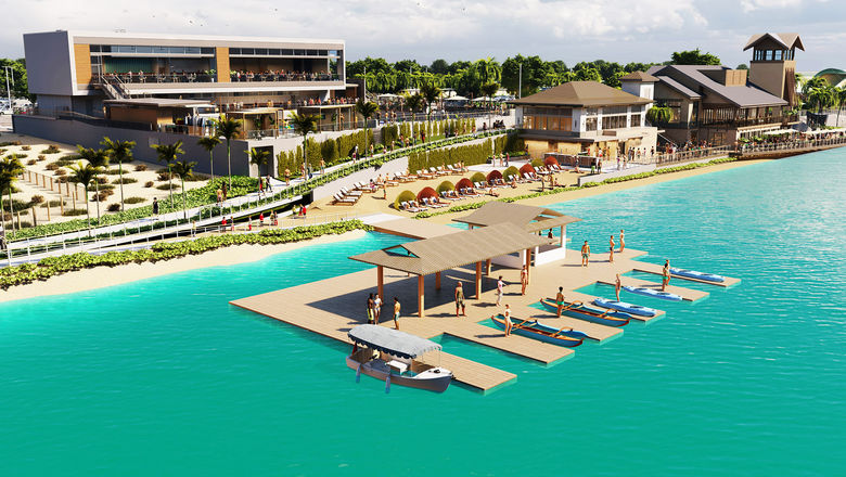 The lagoon area at Wai Kai, a watersports park set to open in February on Oahu.