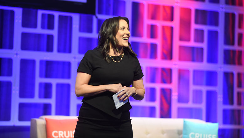 Katina Athanasiou at Travel Weekly's CruiseWorld in 2022.