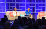 Vicki Freed, Royal Caribbean's senior vice president of sales, trade support and service, and Michael Bayley, during the line's CEO, during their conversation at Travel Weekly's CruiseWorld 2022.