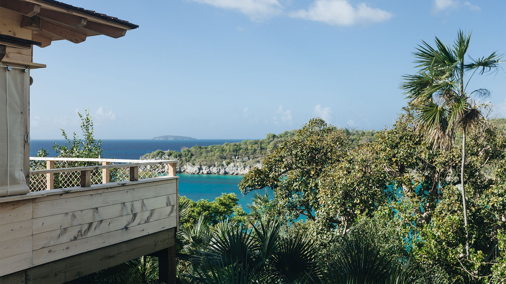 The Lovango Resort and Beach Club on St. John is partially powered by a combination of solar and wind.